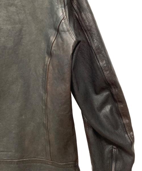 ISAMU KATAYAMA BACKLASH（イサムカタヤマ・バックラッシュ）ISAMU KATAYAMA BACKLASH (イサムカタヤマ・バックラッシュ) レザージャケット ブラック サイズ:Mの古着・服飾アイテム