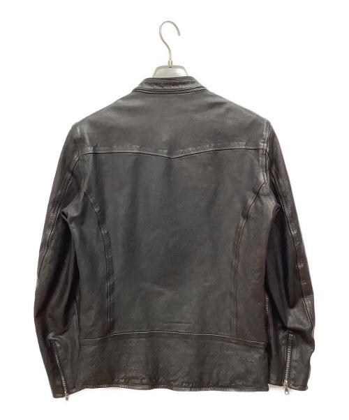 ISAMU KATAYAMA BACKLASH（イサムカタヤマ・バックラッシュ）ISAMU KATAYAMA BACKLASH (イサムカタヤマ・バックラッシュ) レザージャケット ブラック サイズ:Mの古着・服飾アイテム