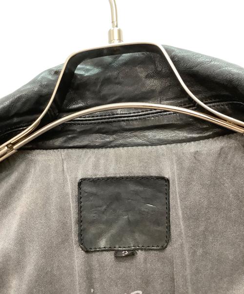 ISAMU KATAYAMA BACKLASH（イサムカタヤマ･バックラッシュ）ISAMU KATAYAMA BACKLASH (イサムカタヤマ・バックラッシュ) ダブルライダースジャケット ブラック サイズ:Lの古着・服飾アイテム