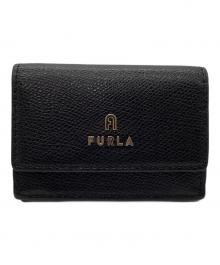 FURLA（フルラ）の古着「ミニ3つ折り財布」｜ブラック