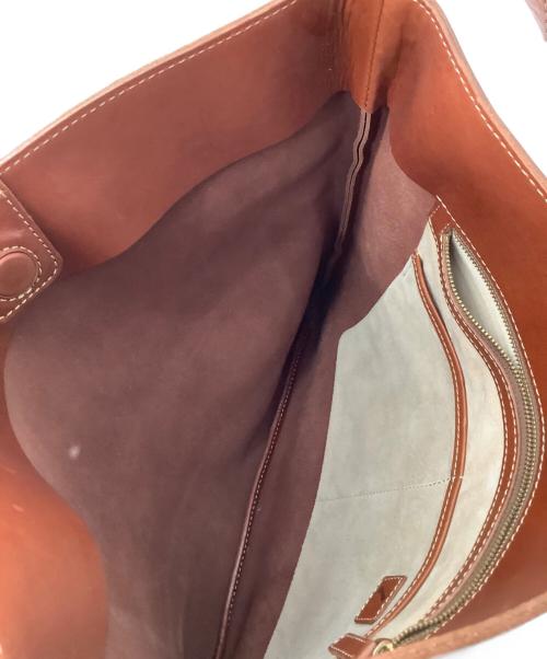 土屋鞄（ツチヤカバン）土屋鞄 (ツチヤカバン) レザーショルダーバッグ ブラウンの古着・服飾アイテム