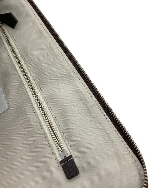 MACKINTOSH PHILOSOPHY（マッキントッシュ フィロソフィー）MACKINTOSH PHILOSOPHY (マッキントッシュ フィロソフィー) サフィアーレザースモールブリーフケース ブラウンの古着・服飾アイテム