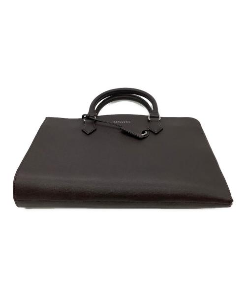 MACKINTOSH PHILOSOPHY（マッキントッシュ フィロソフィー）MACKINTOSH PHILOSOPHY (マッキントッシュ フィロソフィー) サフィアーレザースモールブリーフケース ブラウンの古着・服飾アイテム
