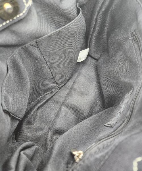 JILL BY JILLSTUART（ジル バイ ジルスチュアート）JILL BY JILLSTUART (ジル バイ ジルスチュアート) フリルトートバッグ ブラックの古着・服飾アイテム