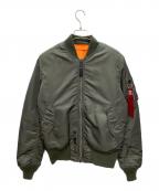 ALPHAアルファ）の古着「MA-1 フライトジャケット」｜オリーブ