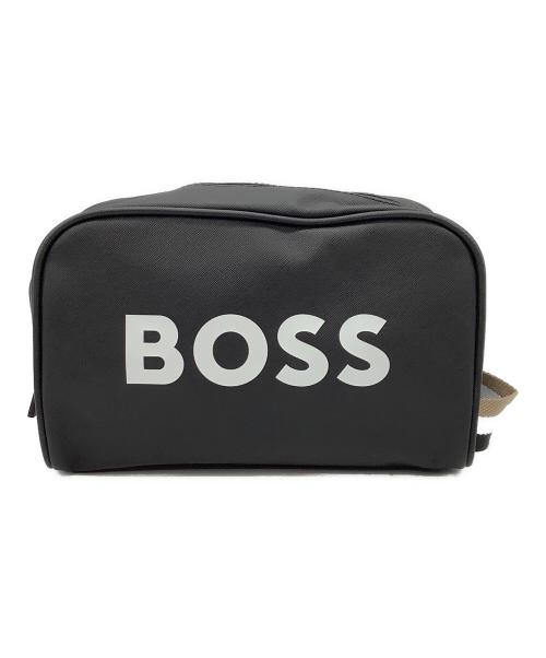 HUGO BOSS（ヒューゴ ボス）HUGO BOSS (ヒューゴ ボス) セカンドバッグ ブラックの古着・服飾アイテム