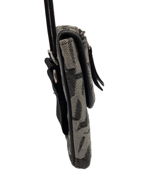 SUPREME（シュプリーム）SUPREME (シュプリーム) Fat Tip Jacquard Denim Neck Pouch グレー×ブラックの古着・服飾アイテム