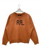 RRLダブルアールエル）の古着「ランチ ロゴ スウェットシャツ」｜ヴィンテージオレンジ