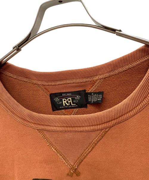 RRL（ダブルアールエル）RRL (ダブルアールエル) ランチ ロゴ スウェットシャツ ヴィンテージオレンジ サイズ:XXLの古着・服飾アイテム