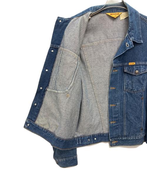 RUSTLER（ラスラー）RUSTLER (ラスラー) 80s USA製 79111PW デニムトラッカージャケット インディゴ サイズ:Lの古着・服飾アイテム