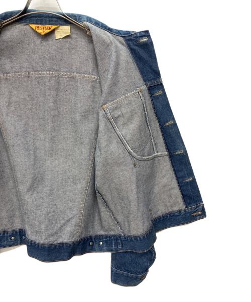 RUSTLER（ラスラー）RUSTLER (ラスラー) 80s USA製 79111PW デニムトラッカージャケット インディゴ サイズ:Lの古着・服飾アイテム