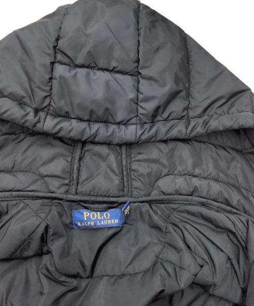 POLO RALPH LAUREN（ポロ・ラルフローレン）POLO RALPH LAUREN (ポロ・ラルフローレン) 中綿切替フーディベスト ブラック サイズ:Lの古着・服飾アイテム