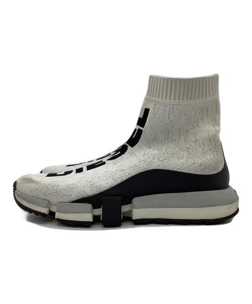 DIESEL（ディーゼル）DIESEL (ディーゼル) ソックススニーカー ホワイト×ブラック サイズ:27の古着・服飾アイテム
