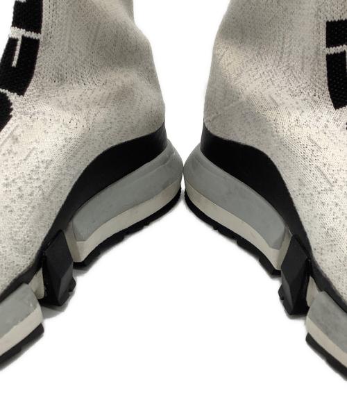 DIESEL（ディーゼル）DIESEL (ディーゼル) ソックススニーカー ホワイト×ブラック サイズ:27の古着・服飾アイテム