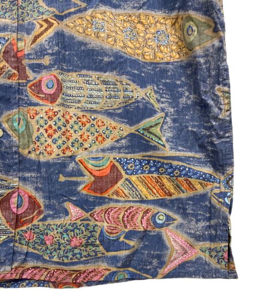 reyn spooner（レイン スプナー）reyn spooner (レイン スプナー) 90s コットン 半袖シャツ ブルー×ピンク サイズ:Lの古着・服飾アイテム