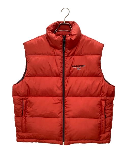 POLO SPORT（ポロスポーツ）POLO SPORT (ポロスポーツ) 90s ダウンベスト レッド サイズ:Lの古着・服飾アイテム