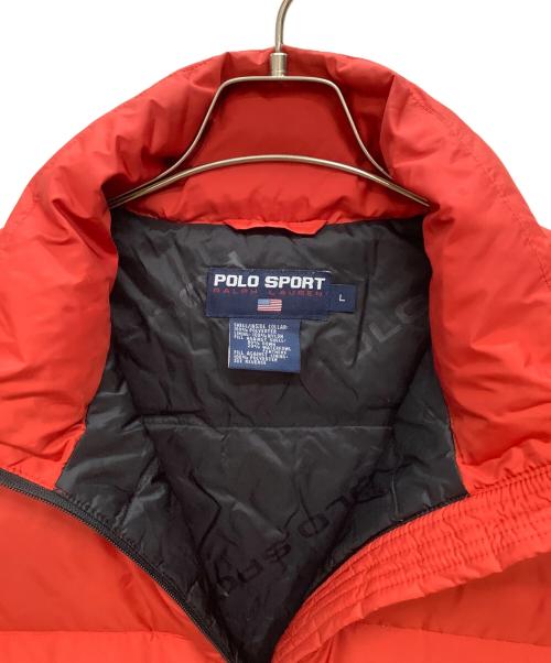 POLO SPORT（ポロスポーツ）POLO SPORT (ポロスポーツ) 90s ダウンベスト レッド サイズ:Lの古着・服飾アイテム