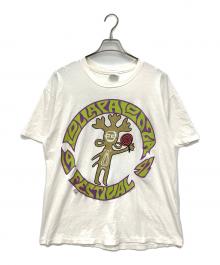 Hanes（ヘインズ）の古着「1992年 LOLLAPALOOZA プリントTシャツ」｜ホワイト×パープル