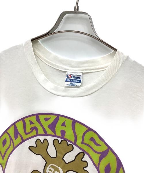 Hanes（ヘインズ）Hanes (ヘインズ) 1992年 LOLLAPALOOZA プリントTシャツ ホワイト×パープル サイズ:XL 46-48の古着・服飾アイテム