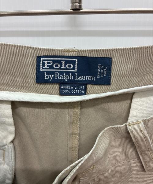 POLO RALPH LAUREN（ポロ・ラルフローレン）POLO RALPH LAUREN (ポロ・ラルフローレン) ANDREW SHORT 2タックハーフパンツ ベージュ サイズ:33の古着・服飾アイテム