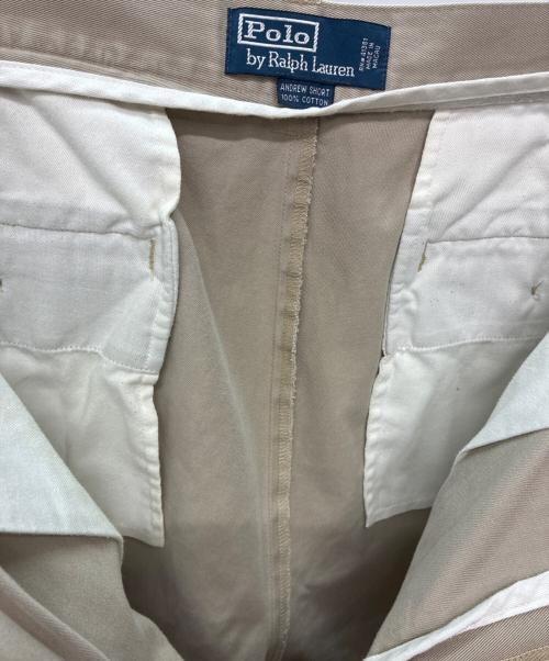 POLO RALPH LAUREN（ポロ・ラルフローレン）POLO RALPH LAUREN (ポロ・ラルフローレン) ANDREW SHORT 2タックハーフパンツ ベージュ サイズ:33の古着・服飾アイテム