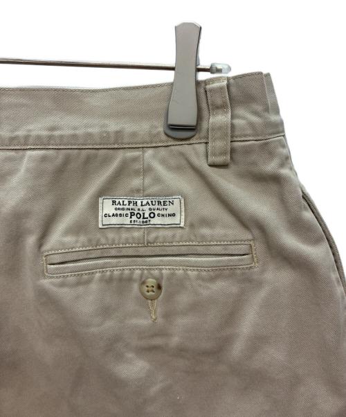 POLO RALPH LAUREN（ポロ・ラルフローレン）POLO RALPH LAUREN (ポロ・ラルフローレン) ANDREW SHORT 2タックハーフパンツ ベージュ サイズ:33の古着・服飾アイテム