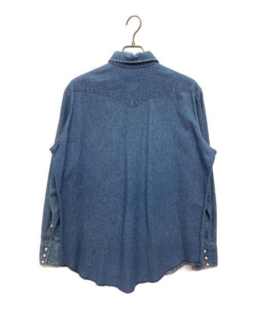 Wrangler（ラングラー）Wrangler (ラングラー) 70127MW USA製 デニムウエスタンシャツ インディゴ サイズ:17-35の古着・服飾アイテム