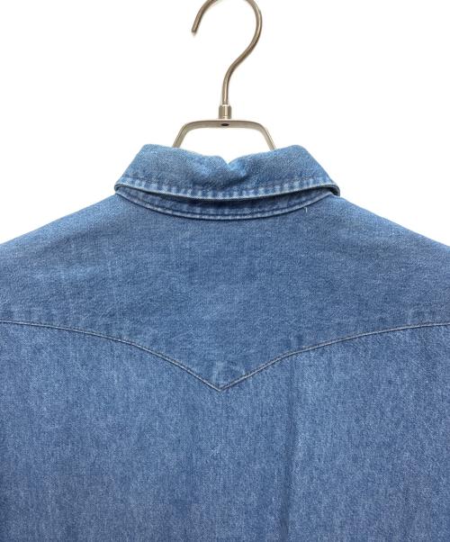 Wrangler（ラングラー）Wrangler (ラングラー) 70127MW USA製 デニムウエスタンシャツ インディゴ サイズ:17-35の古着・服飾アイテム