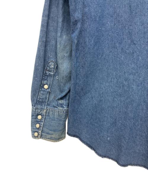 Wrangler（ラングラー）Wrangler (ラングラー) 70127MW USA製 デニムウエスタンシャツ インディゴ サイズ:17-35の古着・服飾アイテム
