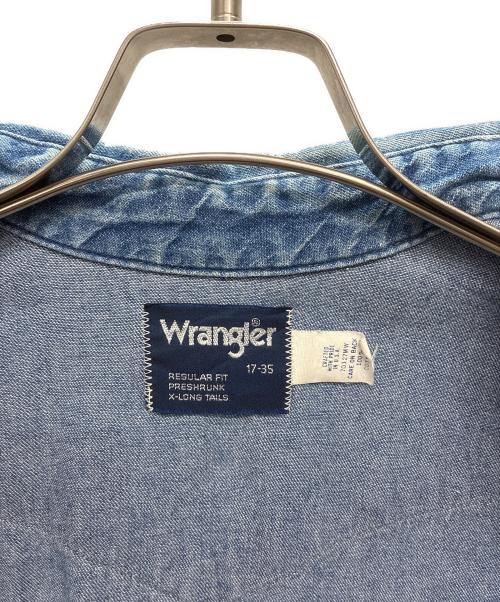 Wrangler（ラングラー）Wrangler (ラングラー) 70127MW USA製 デニムウエスタンシャツ インディゴ サイズ:17-35の古着・服飾アイテム