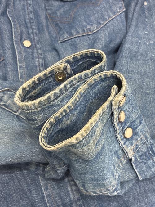 Wrangler（ラングラー）Wrangler (ラングラー) 70127MW USA製 デニムウエスタンシャツ インディゴ サイズ:17-35の古着・服飾アイテム