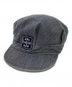 RRLダブルアールエル）の古着「キャスケット」｜ブルー×ホワイト