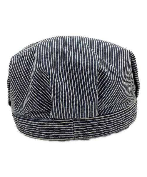 RRL（ダブルアールエル）RRL (ダブルアールエル) キャスケット ブルー×ホワイトの古着・服飾アイテム