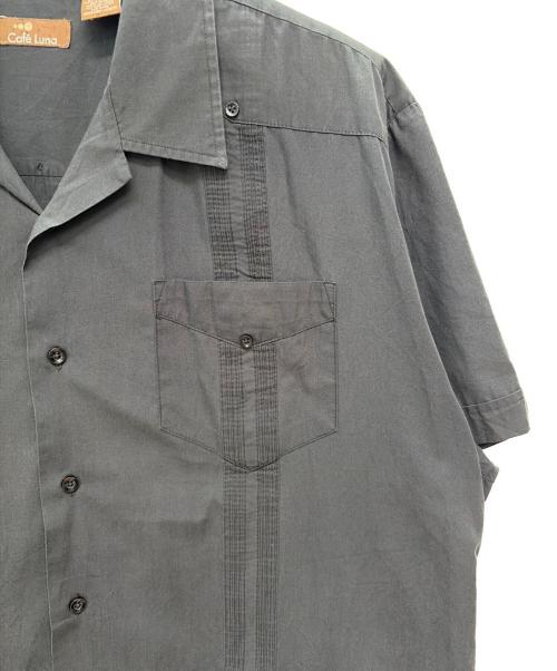 Cafe Luna（Cafe Luna）Cafe Luna (Cafe Luna) 半袖シャツ/キューバシャツ ブラック サイズ:XLの古着・服飾アイテム