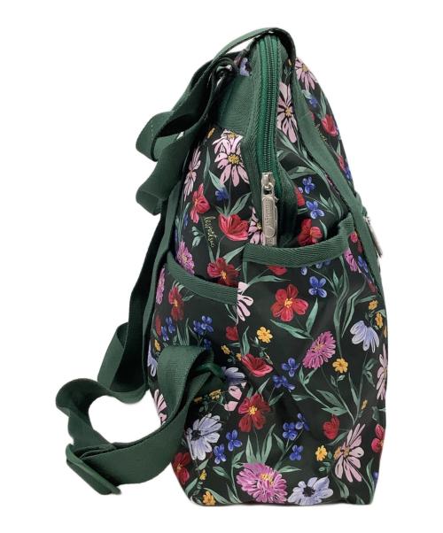 LeSportsac（レスポートサック）LeSportsac (レスポートサック) DOUBLE TROUBLE BACKPACK グリーンの古着・服飾アイテム