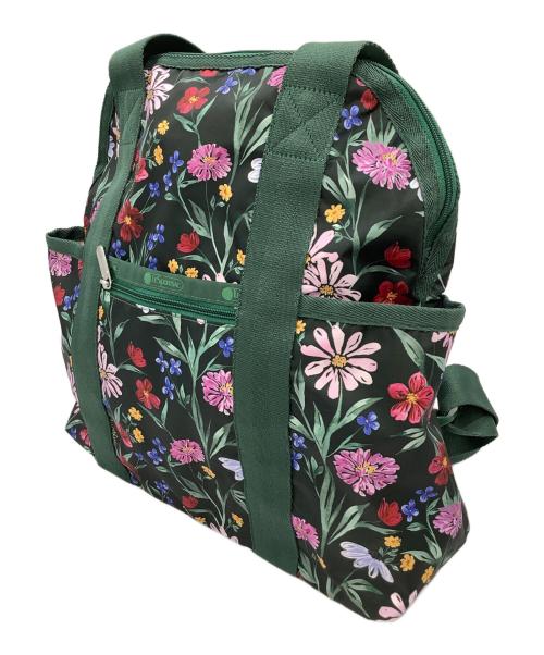 LeSportsac（レスポートサック）LeSportsac (レスポートサック) DOUBLE TROUBLE BACKPACK グリーンの古着・服飾アイテム