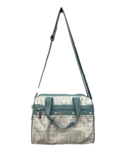 LeSportsac（レスポートサック）LeSportsac (レスポートサック) EVERYDAY SM SATCHEL ブルー×ホワイトの古着・服飾アイテム