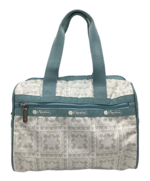 LeSportsac（レスポートサック）LeSportsac (レスポートサック) EVERYDAY SM SATCHEL ブルー×ホワイトの古着・服飾アイテム