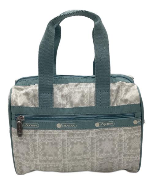 LeSportsac（レスポートサック）LeSportsac (レスポートサック) EVERYDAY SM SATCHEL ブルー×ホワイトの古着・服飾アイテム