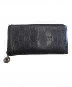 GUCCIグッチ）の古着「ラウンドファスナー財布」｜ブラック