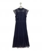 Rire Feteリルフェテ）の古着「ノースリーブワンピース」｜ネイビー