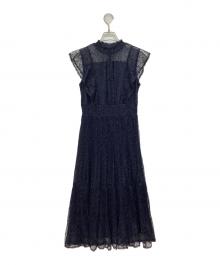 Rire Fete（リルフェテ）の古着「ノースリーブワンピース」｜ネイビー