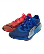 PUMAプーマ）の古着「Fast Fwd Nitro Elite Fire Ultra Mismatch」｜ブルー×ピンク