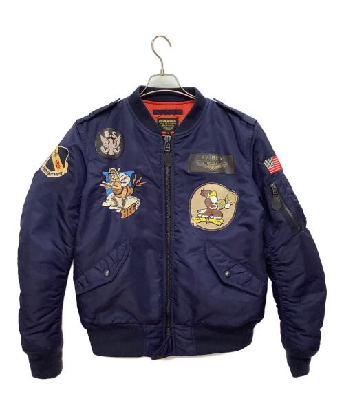 AVIREX（アヴィレックス）AVIREX (アヴィレックス) L-2Bフライトジャケット ネイビー サイズ:Lの古着・服飾アイテム