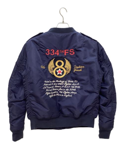 AVIREX（アヴィレックス）AVIREX (アヴィレックス) L-2Bフライトジャケット ネイビー サイズ:Lの古着・服飾アイテム