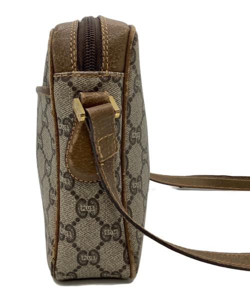GUCCI（グッチ）GUCCI (グッチ) OLD GUCCI ショルダーバッグ ブラウン×グレーの古着・服飾アイテム