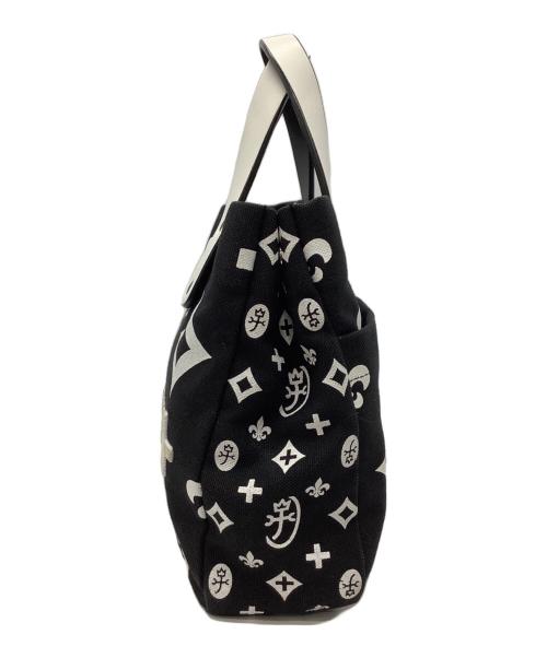 CASTELBAJAC（カステルバジャック）CASTELBAJAC (カステルバジャック) ハンドバッグ ブラック×ホワイトの古着・服飾アイテム