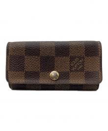 LOUIS VUITTON（ルイ ヴィトン）の古着「キーケース ミュルティクレ4 ダミエ」｜ブラウン