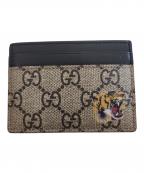 GUCCIグッチ）の古着「カードケース」｜ベージュ×ブラック