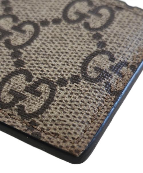 GUCCI（グッチ）GUCCI (グッチ) カードケース ベージュ×ブラックの古着・服飾アイテム